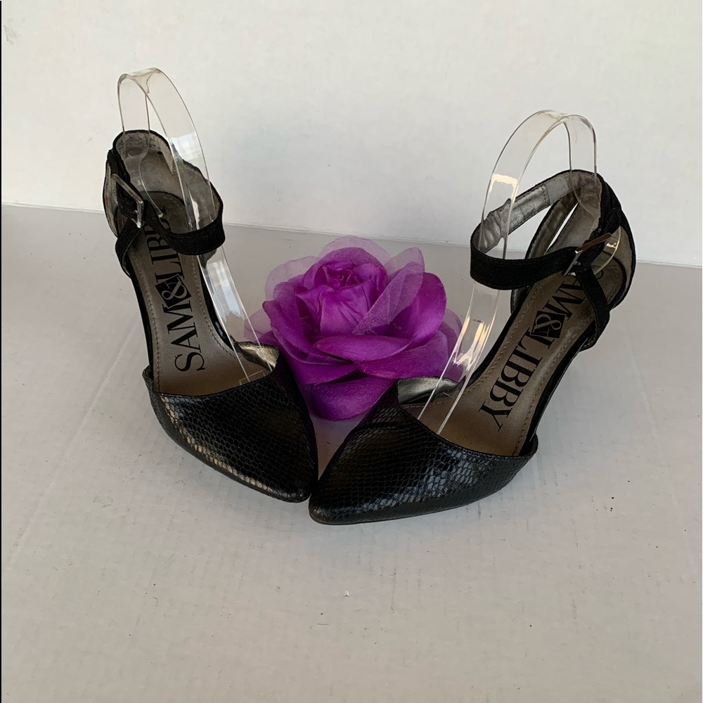 Sam & Libby Black Heels Sz 8
